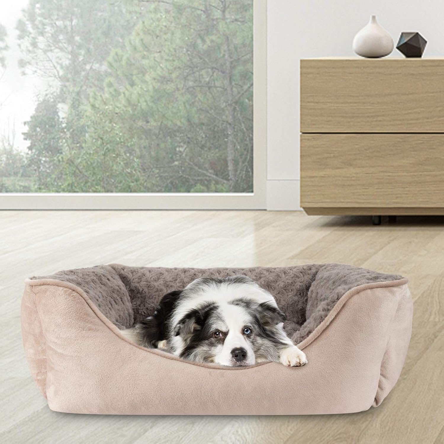 Durable Calming Dog Bed Rectangle Dog Bed for Dogs